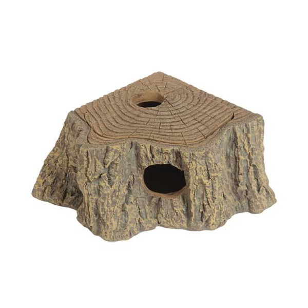 Cachette Grotte d’angle Stump, 12x11x5 cm